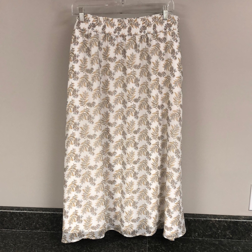 Loft lined print skirt with pockets xl 16